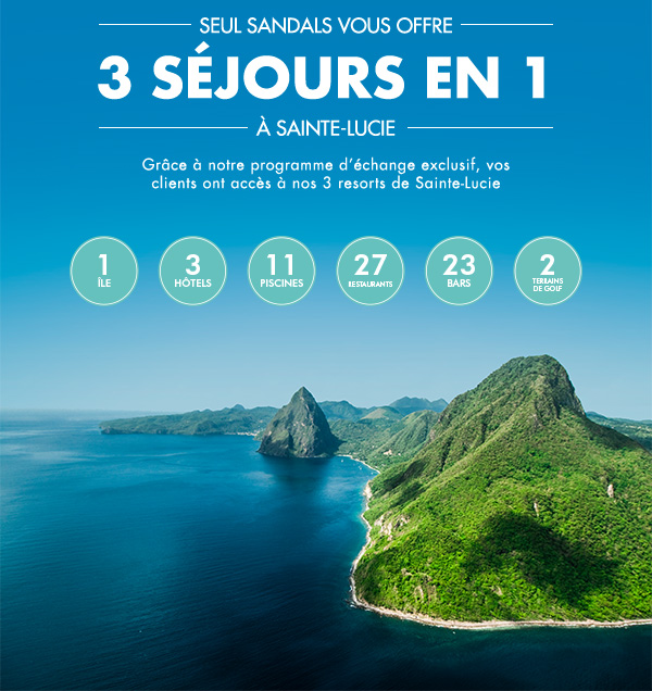 SEUL SANDALS VOUS OFFRE 3 SÉJOURS EN 1