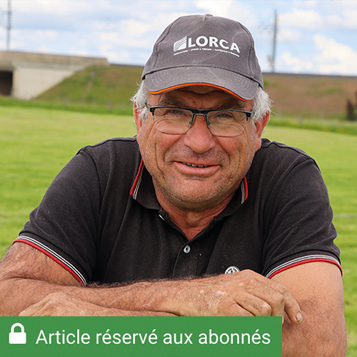 François Lespagnol : agriculteur, éleveur et producteur de semences en Moselle à la ferme de La Croix Lorette. © Photo DR