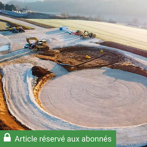 Le terrassement a début en décembre 2024. La mise en service de la méthanisation en injection gaz est prévue début 2026. © Photo PFR Energie