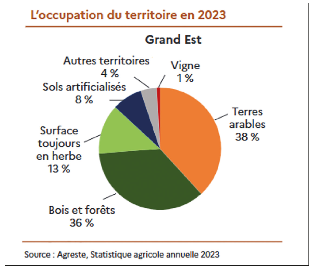 L'occupation du territoire Grand Est en 2023 - Agreste