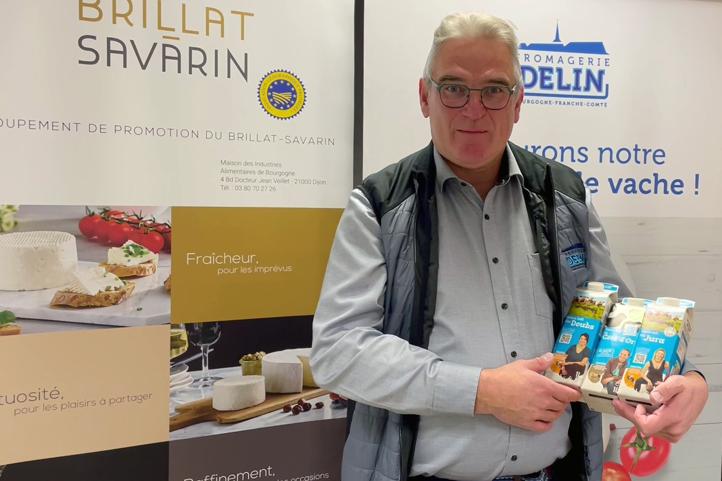 Philippe Delin, président de la fromagerie Delin, en Côte d'Or